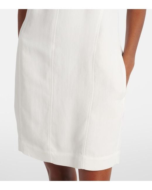 Brunello Cucinelli White Monili Minidress