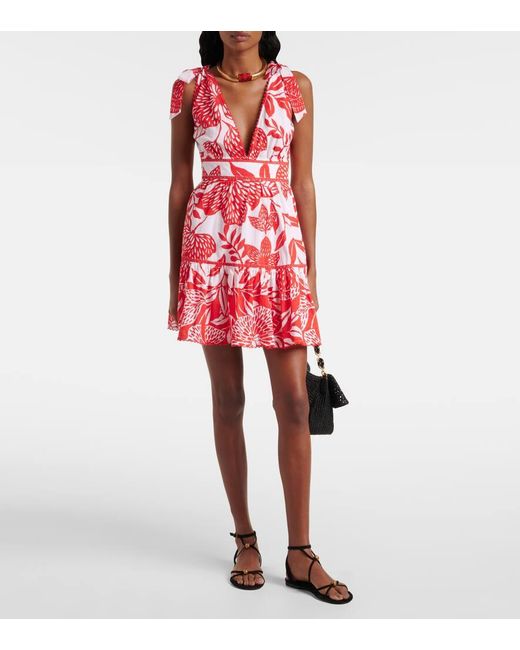 Poupette Red Minikleid Cara Aus Baumwolle