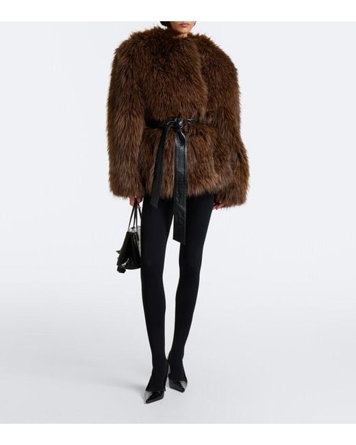 Magda Butrym Brown Belted Jacket