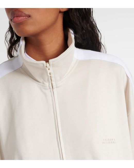 Isabel Marant White Rejane Oversized Track Jacket