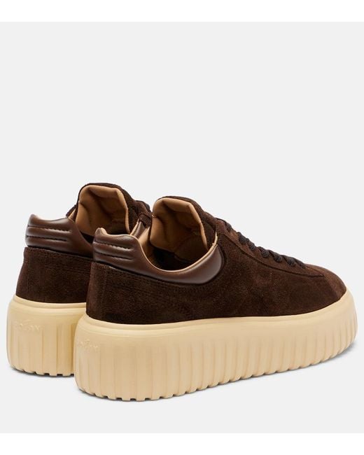 Zapatillas H-Stripes De Ante Hogan de color Brown