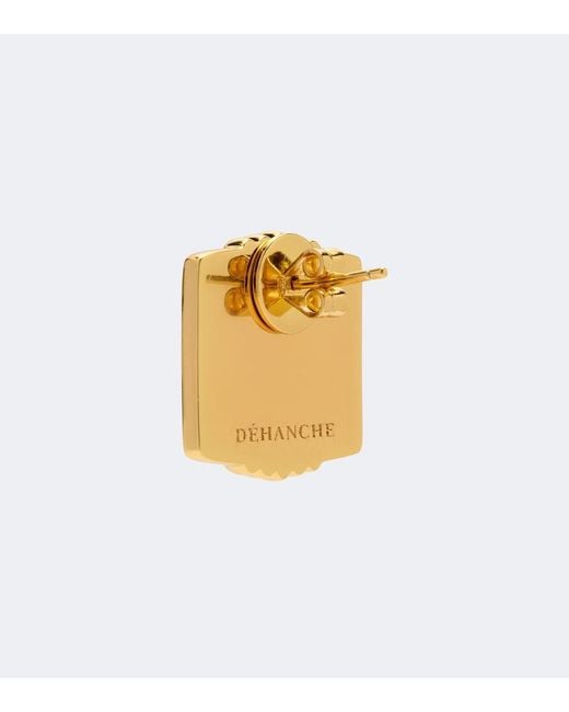 DEHANCHE Metallic Elysees Stud Earrings