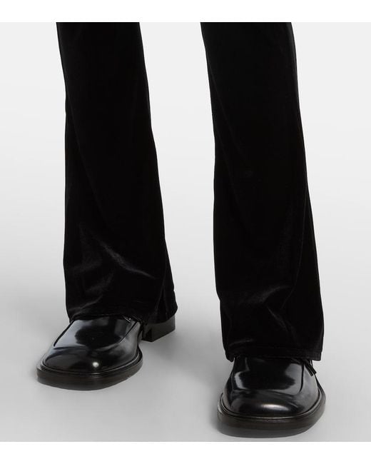 Junya Watanabe Black High-Rise Flared Pants