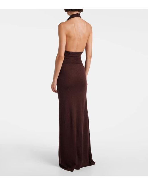 AYA MUSE Purple Maxikleid Reed