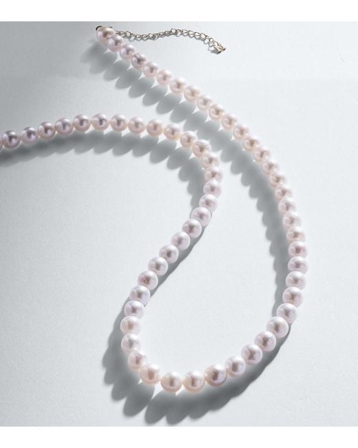 Mateo White 14Kt Necklace With Freshwater Pearls for men