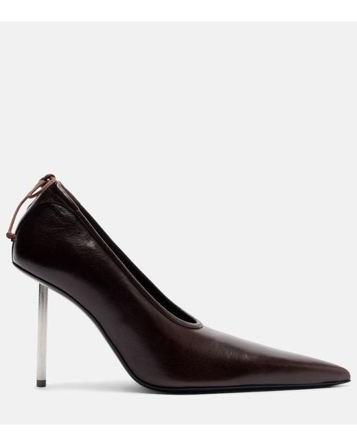 Acne Black Leather Pumps