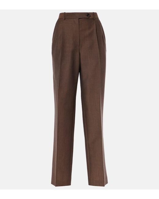 The Row Brown Gerade Hose Norbert Aus Mohair Und Wolle