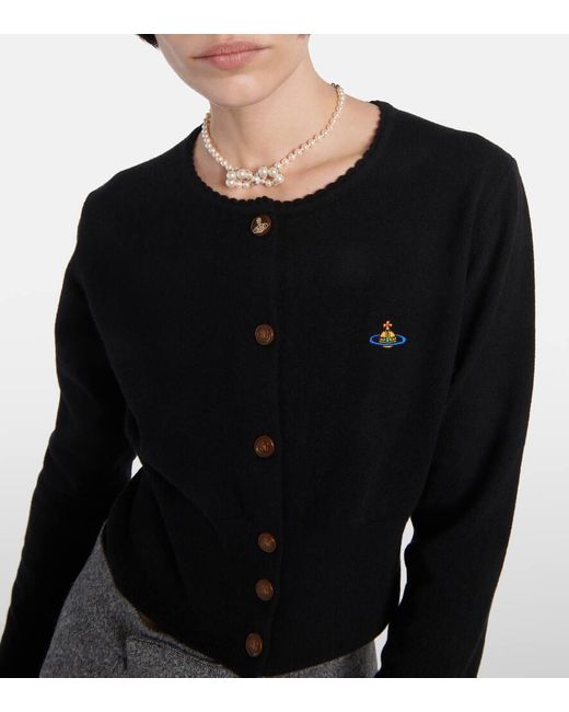 Cardigan Orb de lana y cachemir Vivienne Westwood de color Black