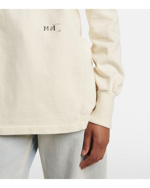 Maison Margiela White Cotton Polo Shirt