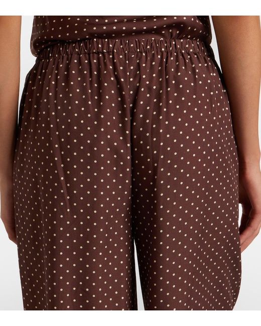 Posse Purple Evie Polka-Dot Balloon Pants