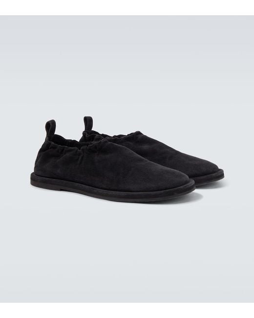 Studio Nicholson Black Korine Suede Slip-On Shoes for men