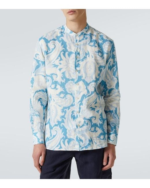 Camicia di Etro in Blue da Uomo
