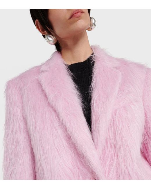 Sportmax Pink Blazer Cicala aus einem Alpakawollgemisch