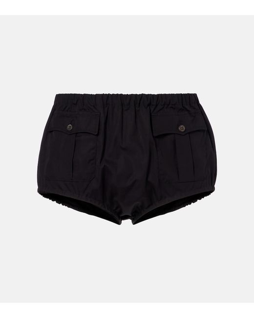 Prada Black Cotton Shorts