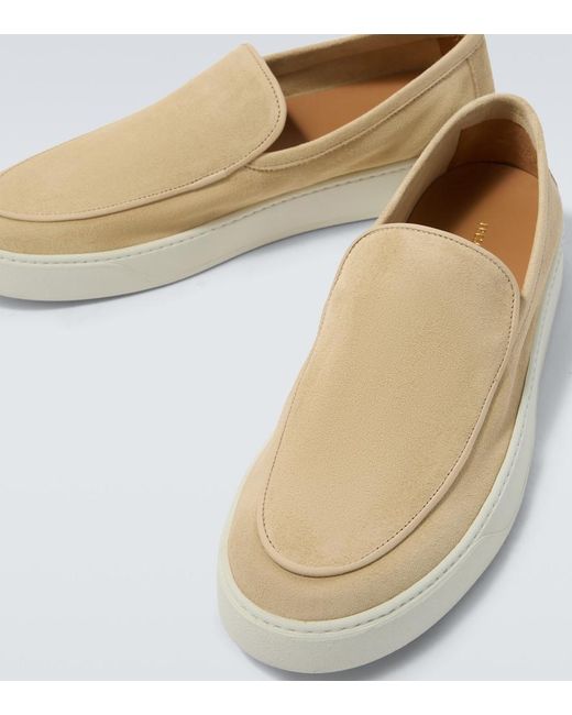 Frescobol Carioca White Vela Suede Loafers for men