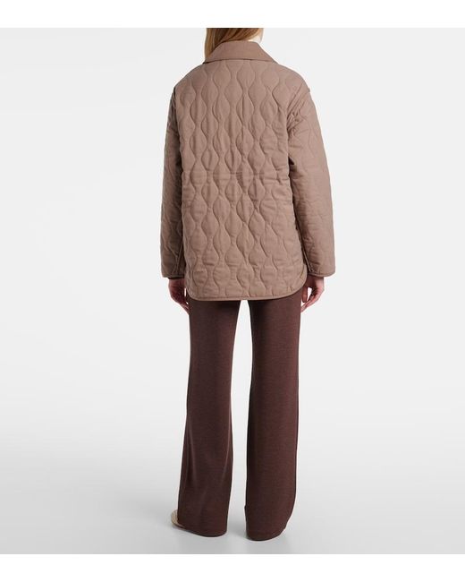 Varley Brown Wilson Quilted Jacket