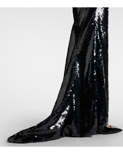 Stella McCartney Black Sequined Gown