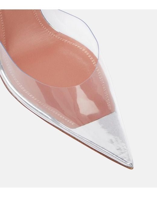 AMINA MUADDI Multicolor Holli Glass Pvc Slingback Pumps