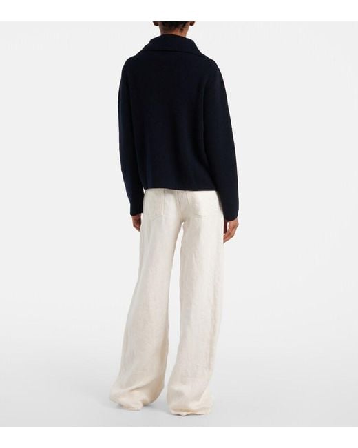 Jardin Des Orangers Blue Wool And Cashmere Jacket