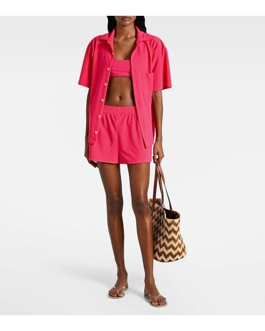 JADE Swim Pink Hemd Aus Frottee