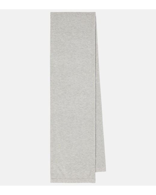 Totême White Knitted Scarf