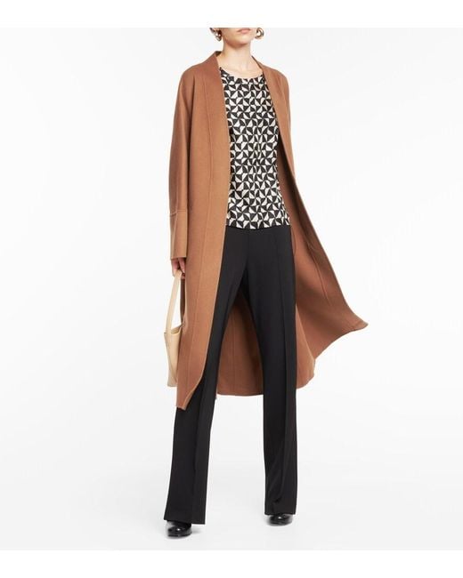 Max Mara Black Relais Silk Blouse