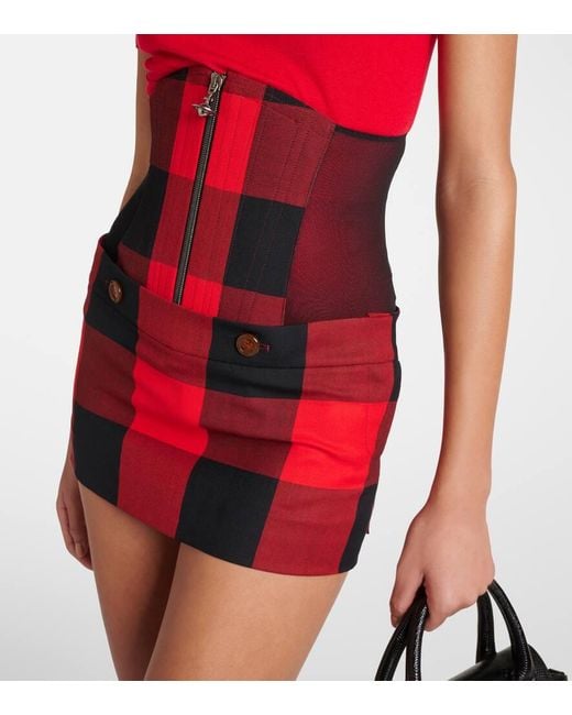 Vivienne Westwood Foam Corset Skirt in Red | Lyst
