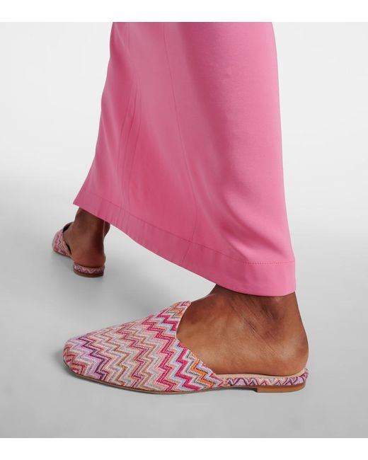 Missoni Pink Zigzag Mules