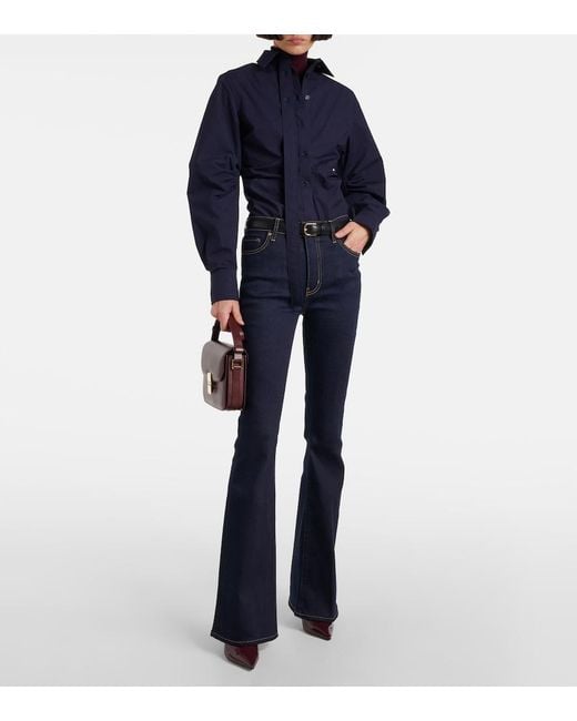 FRAME Blue Le High Flare Flared Jeans