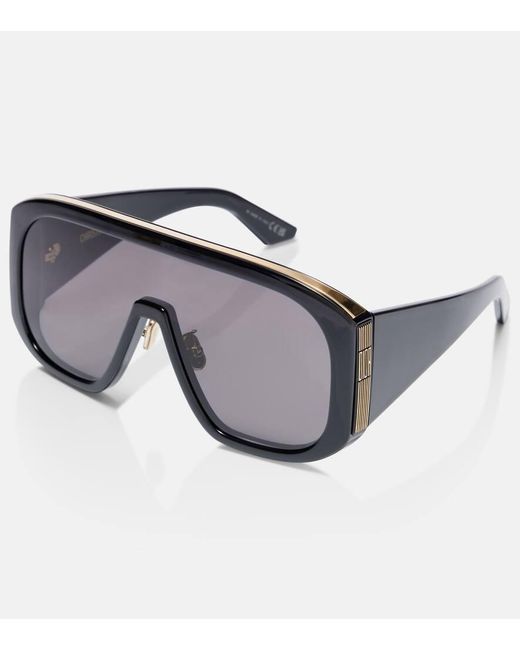 Dior Black Diorgraphique M2U Mask Sunglasses