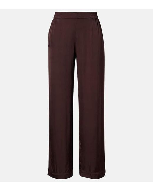 Velvet Purple Larkin Wide-Leg Pants