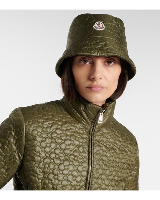 Moncler Green Padded Reversible Bucket Hat