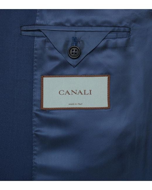 Canali Blue Wool Suit for men