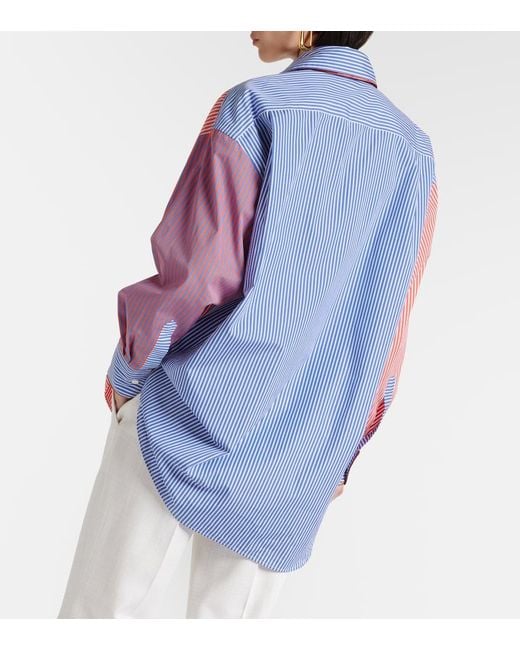Etro Pink Striped Cotton Shirt