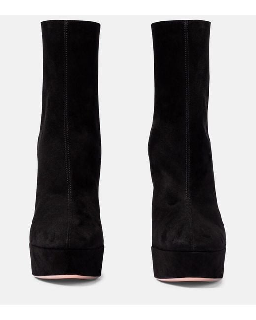 Aquazzura Black Saint Honore 120 Ankle Boot