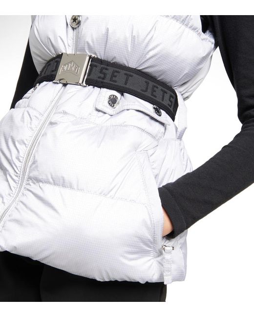 Chaleco Acolchado Clara Glam Jet Set de color White