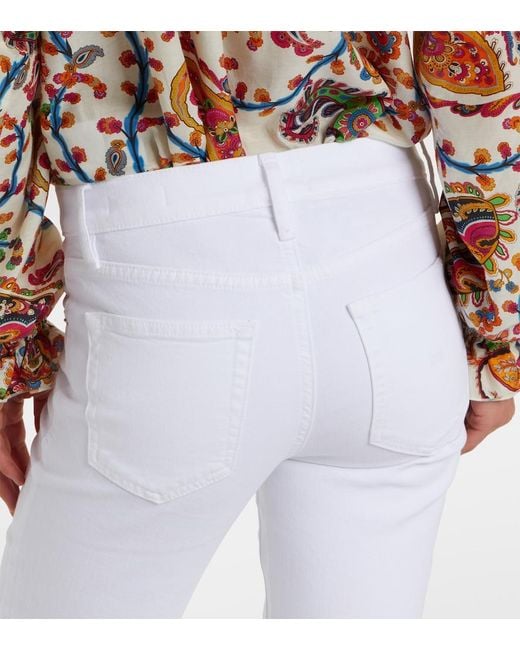 FRAME White The Rodeo Bootcut Jeans
