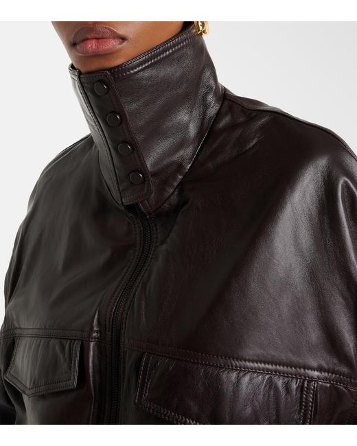 Frankie Shop Black Carnaby Leather Jacket