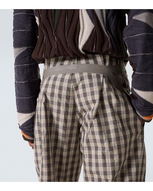 Kiko Kostadinov Gray Fitz Cotton-Blend Wide-Leg Pants for men
