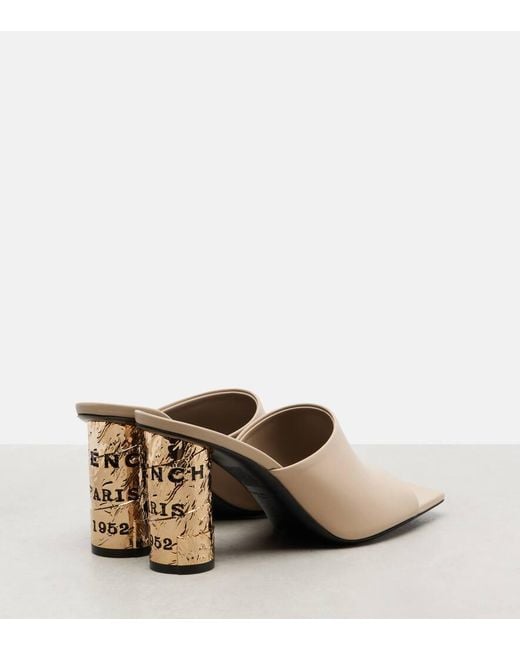 Givenchy Natural Tape Leather Mules