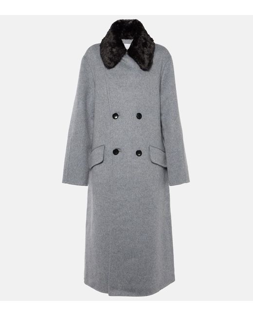 Proenza Schouler Gray White Label Emma Wool-blend Coat
