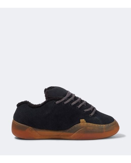 ERL Black Vamp Skate Suede Sneakers for men
