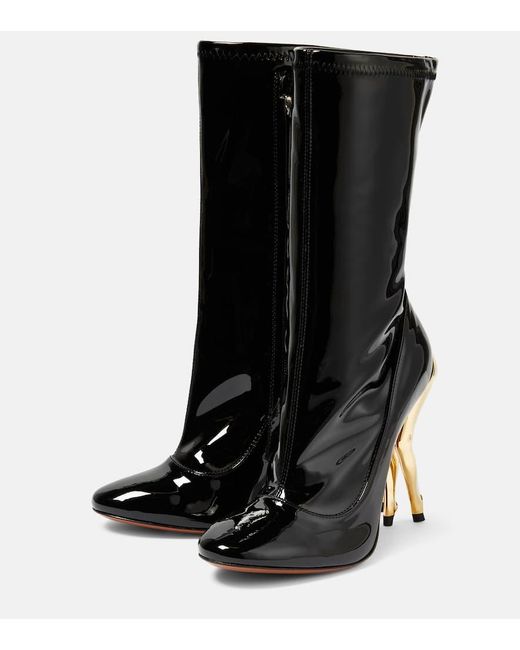 Alaïa Black Cabaret Faux Leather Ankle Boots