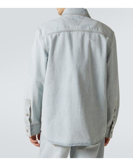 Bottega Veneta Blue Denim Shirt for men