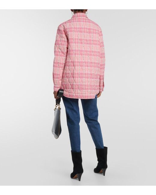 Isabel Marant Pink Mysen Cotton Shirt Jacket