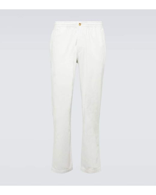 Pantalones tapered en mezcla de algodon Polo Ralph Lauren de hombre de color White