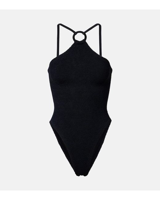 Hunza G Blue Jasmine Swimsuit
