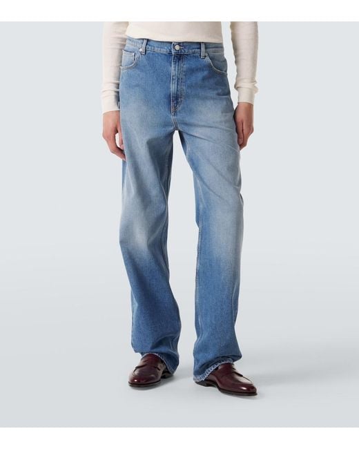 Calvin Klein Blue Faded Straight Jeans for men