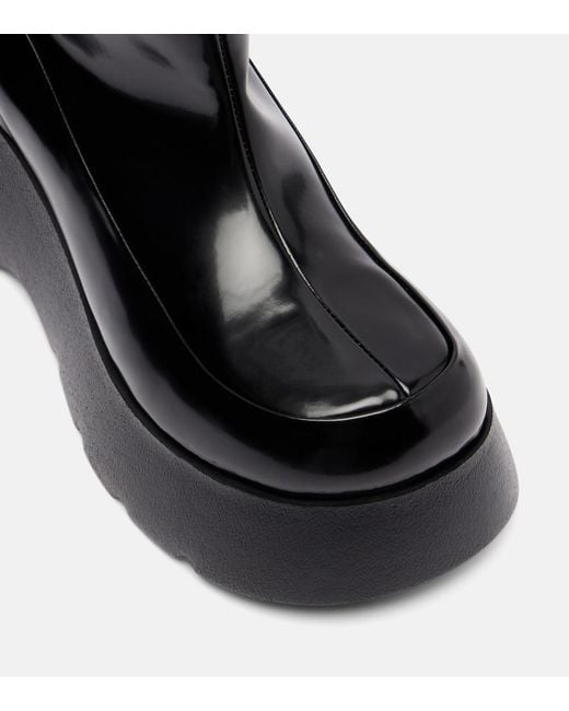 Ganni Black Kat Platform Ankle Boots