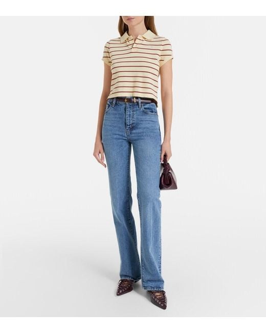 FRAME Blue The Arrow Flared Jeans